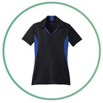 Polos Black/Royal Ladies Polo