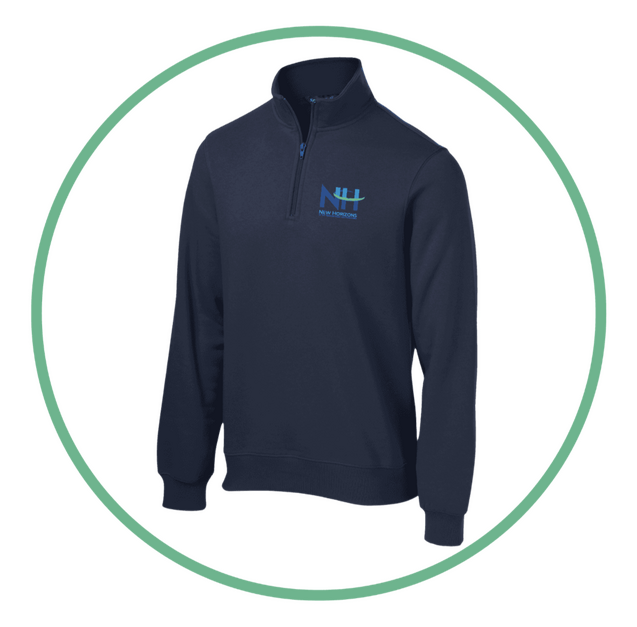 1/4 zip sweatshirt crewneck